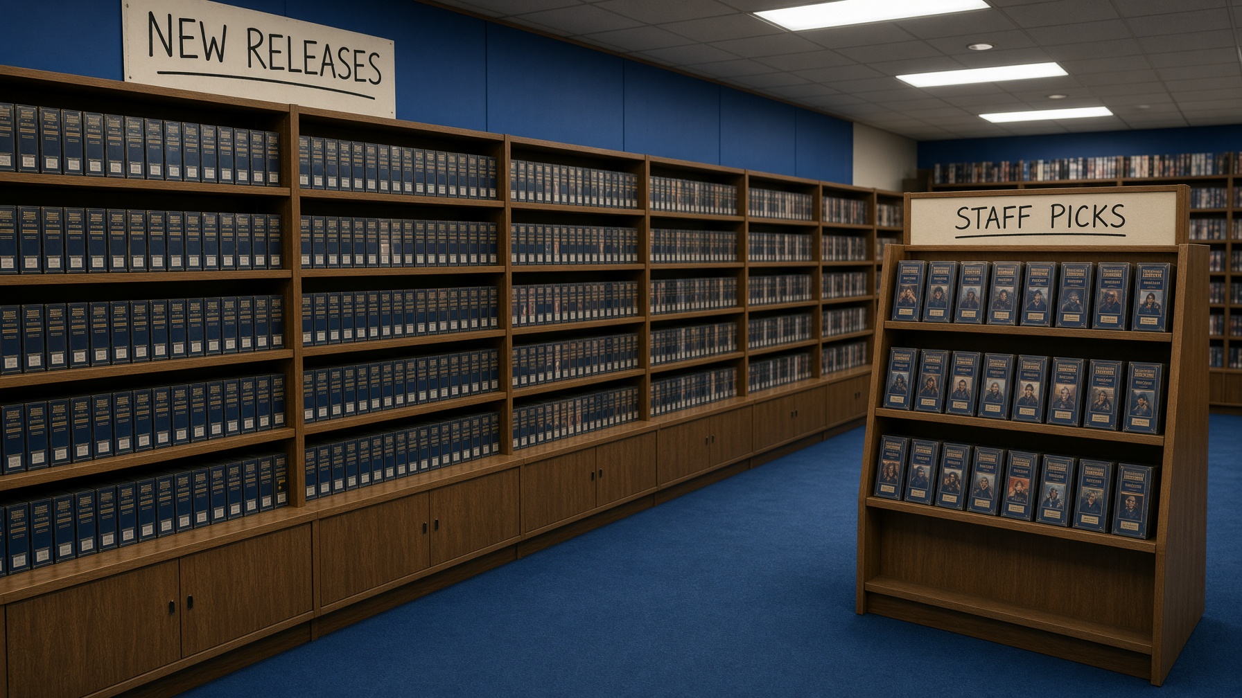 The rental aisle